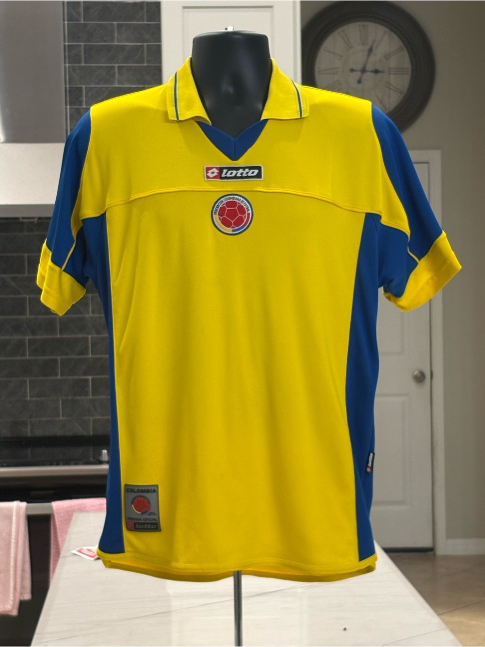 Colombia National Team Jersey Soccer Lotto Prenda Size XL Same Day Shipping